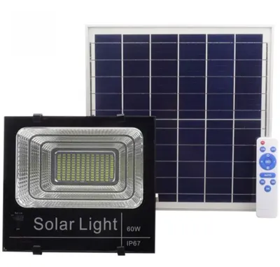 Kit Proiector 50W LED SMD JNI cu Panou Solar Si Telecomanda