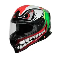 Casca moto copii integrala, Origine Dinamo Kids Joker, culoare verde negru lucios, marime YL