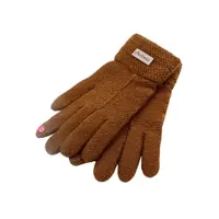 Mănuși damă, Antonio, cu funcție touch, culoare maro, one size