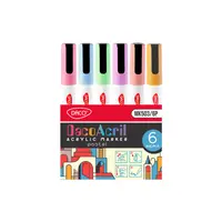 Marker acrilic, MK503P, 6buc/set Daco