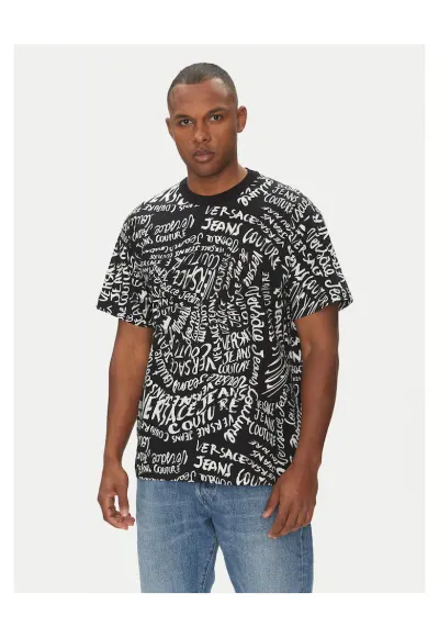 Tricou barbati Versace - negru - bumbac