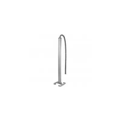Snap-on movable column - 2 compartimente - inaltime 2 m - aluminiu body and capacs - aluminiu finish