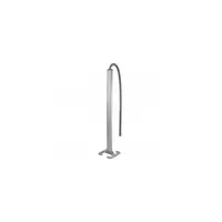 Snap-on movable column - 2 compartimente - inaltime 2 m - aluminiu body and capacs - aluminiu finish
