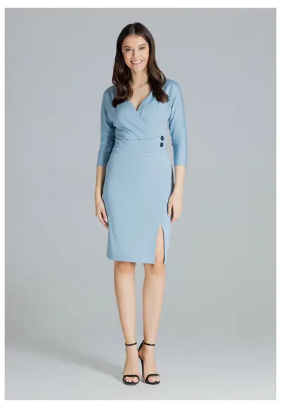 Rochie Sheala albastru deschis - Albastru deschis