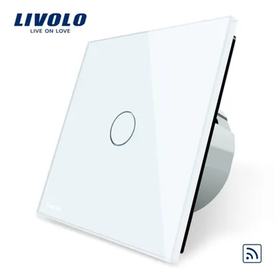 Intrerupator simplu, wireless RF Alb