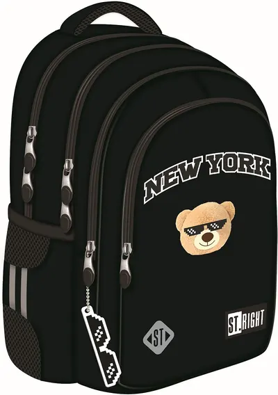 Ghiozdan școlar St. Right NYC Mood - 4 compartimente , 22 l