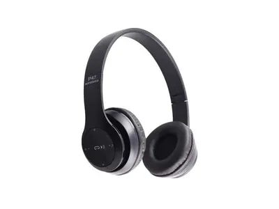 Casti Fara Fir P 47 Radio Mp3 Card Microfon Negre
