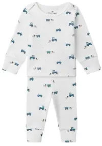 Pijama pentru bebeluși Sergent Major - Tractoare, 6 luni