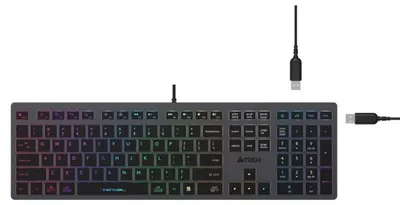 Tastatură A4Tech - Fstyler FX60H, RGB, negre