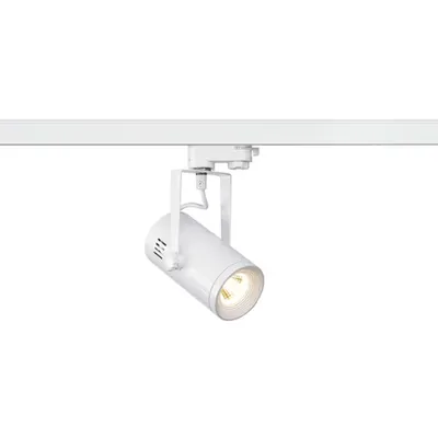 Iluminat decorativ pe sina, Traseele EURO SPOT TRACK, mici alb, 9W COB LED, alb, 36 °, 3000K, incl. adaptor 3 circuite