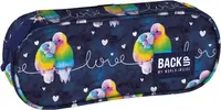 Penar oval școlar BackUp A - Lovebirds, 1 fermoar