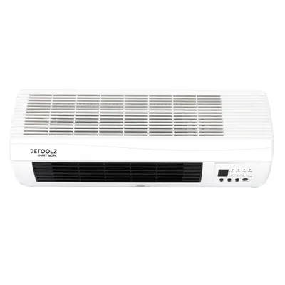 Aeroterma de perete Detoolz, 2KW, 2 trepte de putere, cu afisaj LED si termostat