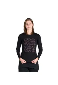 Women's organic cotton t-shirt RIYA - Negru