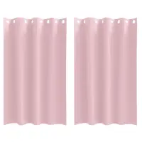 vidaXL Perdele Opaque cu Inel 2 buc. Roz bebe 175 x 140 cm Poliester