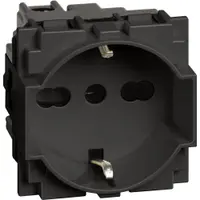 Priza standard italian/german 2 module Bticino Living Now KG4140A16, negru