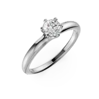 Inel de logodna din platina cu un diamant solitaire de 0.5ct