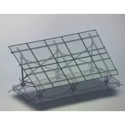 Structura pentru montaj la sol pentru 10 panouri fotovoltaice, sistem metalic cu prindere rapida