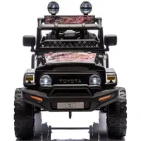 Masinuta electrica pentru copii Chipolino Toyota FJ Cruiser Granite, cu telecomanda, roti EVA cu suspensie, usi cu deschidere, greutate admisa 30 kg