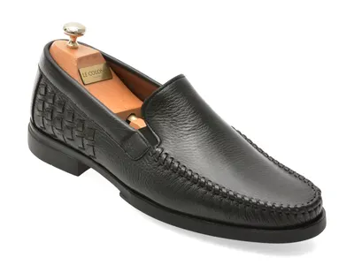 Mocasini eleganti LE COLONEL negri, 48298, din piele naturala
