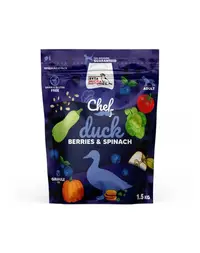SYTA MICHA Chef Hrană uscată pentru câini cu rață, fructe de pădure și spanac 1,5 kg