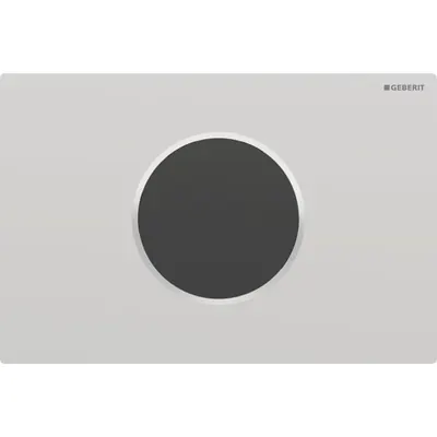 Clapeta de actionare pentru rezervor, automata fara atingere, crom cu inel de design crom lucios, Geberit Sigma10