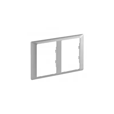 Plate Valena Life - double plate - specific 2x2P+E double priza - alu