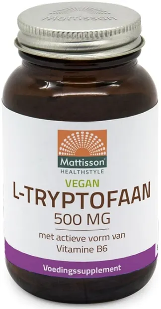 L-Tryptophan, 500 mg, 60 capsule, Mattisson Healthstyle