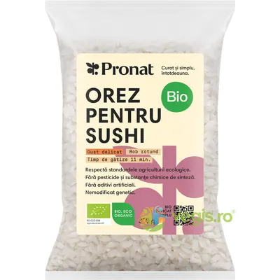 Orez pentru Sushi Ecologic/Bio 300g