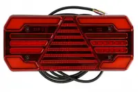 Stop spate stanga (LED, 12 24V, cu intermitent, cu far ceata, lumina de marsarier, cu stop, lumina de parcare, reflector triunghiular, semnalizator dinamic, lungime cablu: 2m)