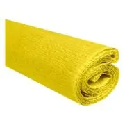Hartie creponata Colorarte C04, 50x200cm, galben lamaie, set 10 role
