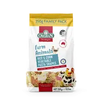 Paste in forma de animale din orez si porumb, 350g, Orgran
