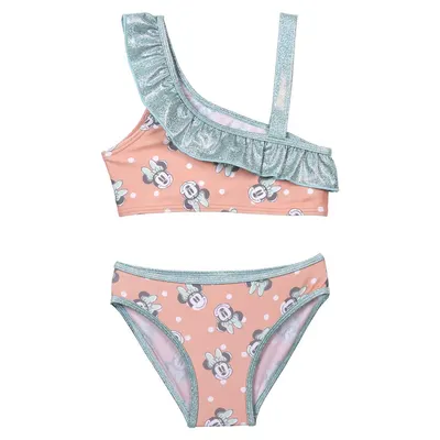 Costum baie 2 piese Minnie portocaliu