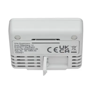 Termometru digital de camera cu suport magnetic alb TFA