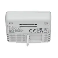 Termometru digital de camera cu suport magnetic alb TFA