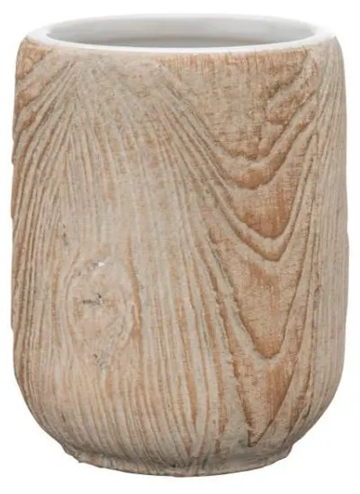 Pahar pentru periuțe de dinți Wenko - Florio, Ø7.5 x 10 cm, bej