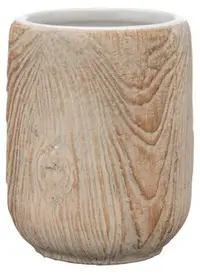 Pahar pentru periuțe de dinți Wenko - Florio, Ø7.5 x 10 cm, bej