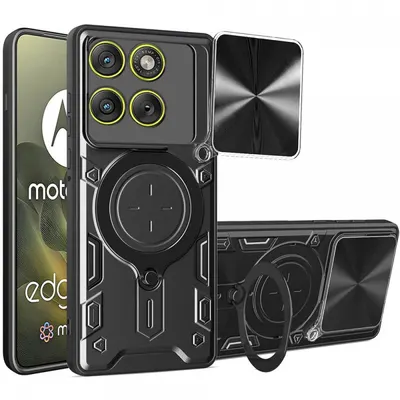 Husa pentru Motorola Edge 70, Techsuit, CamGuard Pro, Neagra