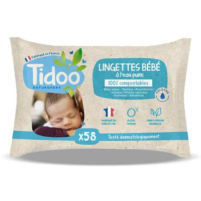 Servetele Umede pentru Bebelusi cu Apa Pura 58buc