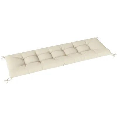 Outsunny Pernă pentru paleți detașabilă, pernă de șezut cu curele de prindere, pentru majoritatea șezlongurilor 198x65x13cm Bej | Aosom Romania