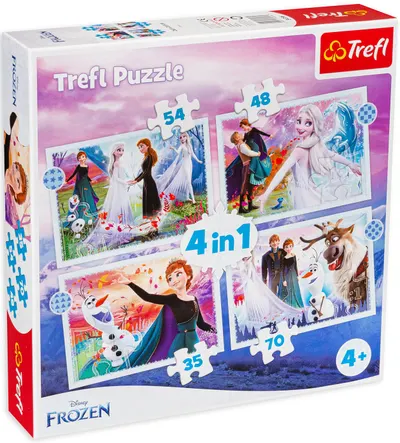 Puzzle Trefl 4 in 1 - Magie în pădure
