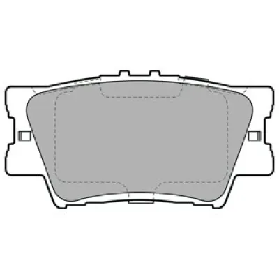 Set placute frana, frana disc DELPHI LP2004