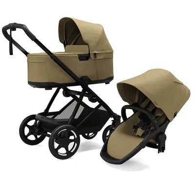 Set Carucior Thule Charm 2 in 1 Sport + landou, Faded Khaki