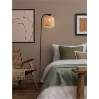 Lampa podea INTRA Natural Bamboo & Negru Metal LED E27 1x12W 230V IP20 Fara bec