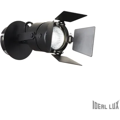 Aplica Ciak, 1 bec, dulie GU10, D:140 mm, H:200 mm, Negru