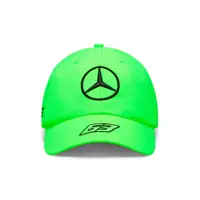 Mercedes Team George Russell Driver Dad Cap, Neon Green, 2023