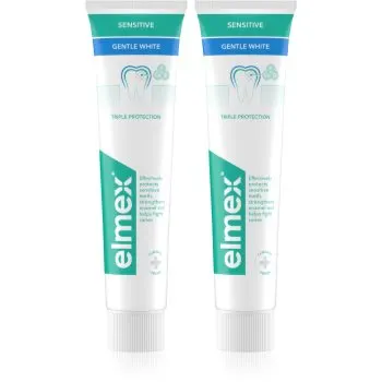 Elmex Sensitive Whitening pasta de dinti din ingrediente naturale pentru dinti mai albi