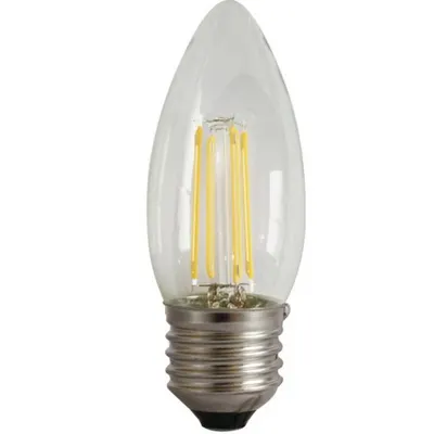 Bec Filament Lumanare E27, 4W=45W, 3000K, lumina calda, 480Lm
