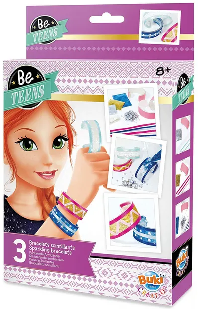 Set creativ Buki Be Teens - Fa-ti singur bratari lucioase
