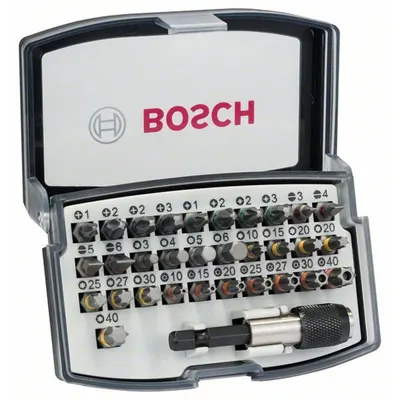 Set de biți pentru șurubelniță Bosch - 32 piese