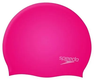 Speedo Badmuts Plain Moulded Silicone Roze